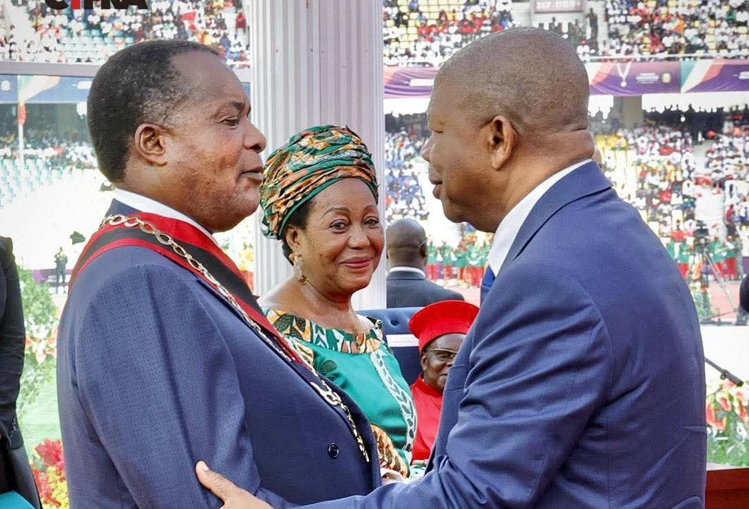 PRESIDENTE JOÃO LOURENÇO NA INVESTIDURA DO HOMÓLOGO DENIS SASSOU NGUESSO DO CONGO