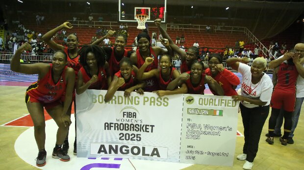 ANGOLA GARANTE QUALIFICAÇÃO AO AFROBASKET 2025