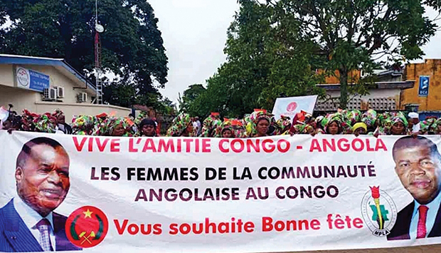 MULHERES ANGOLANAS NO CONGO PARTICIPAM NA MARCHA PELA IGUALIDADE E AUTONOMIZAÇÃO