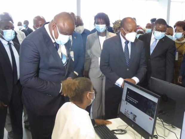 MINISTRO MANUEL HOMEM  INAUGURA MEDIATECA REI NGOLA KILUANJE